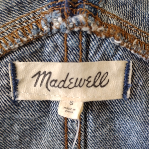 NWT Madewell Straight Leg Denim Overalls Size Small - Picture 13 of 13